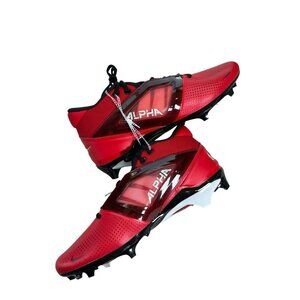 NEW Nike Alpha Menace 4 Pro Football Cleats Red White FD7037-600 Men’s Sz 12